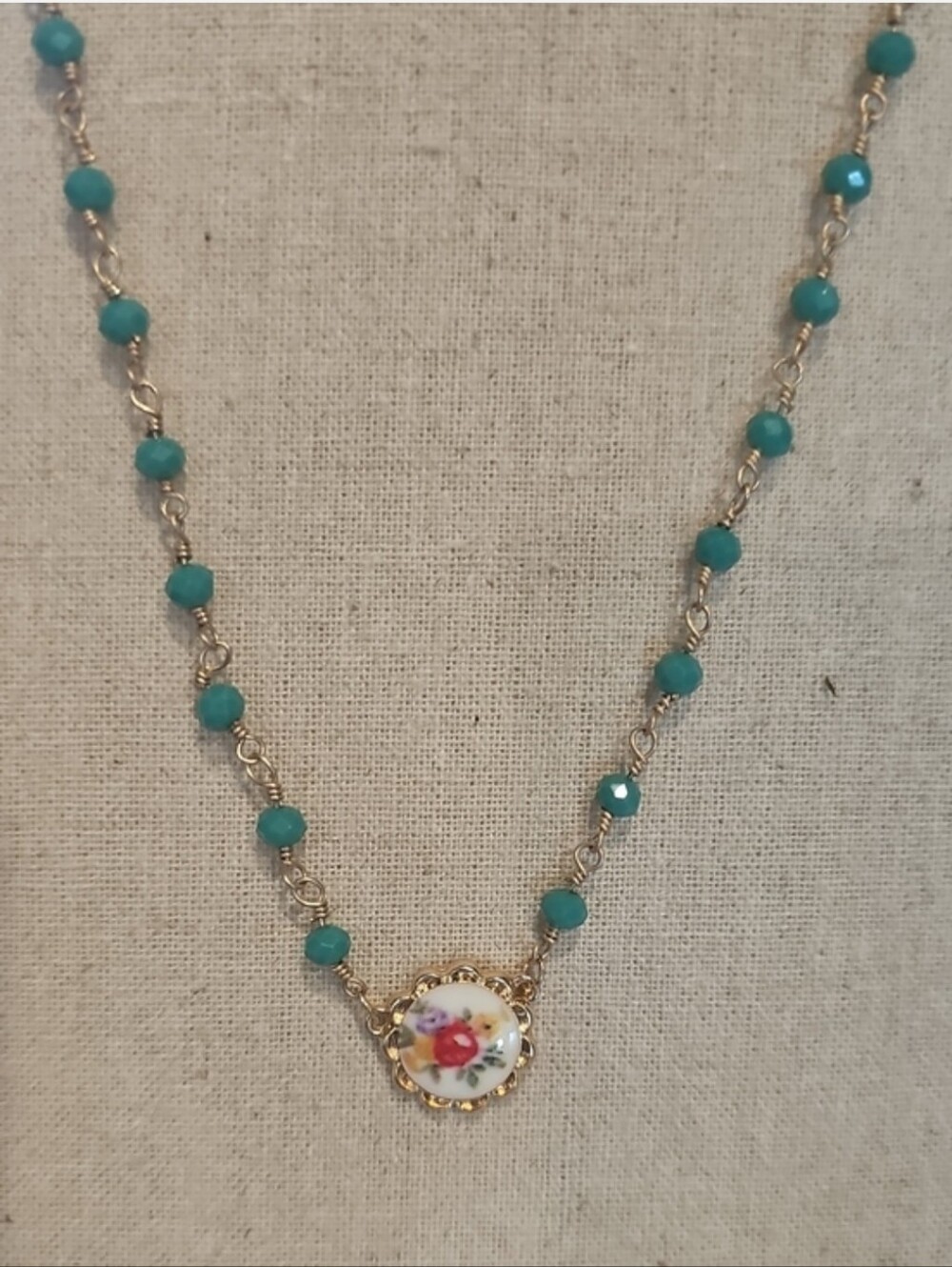 Plunder Turquoise & Floral Necklace